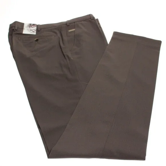 Meyer NWT Dress Pants Size 110 Tall (40 US) Bonn In Brown Wool Blend